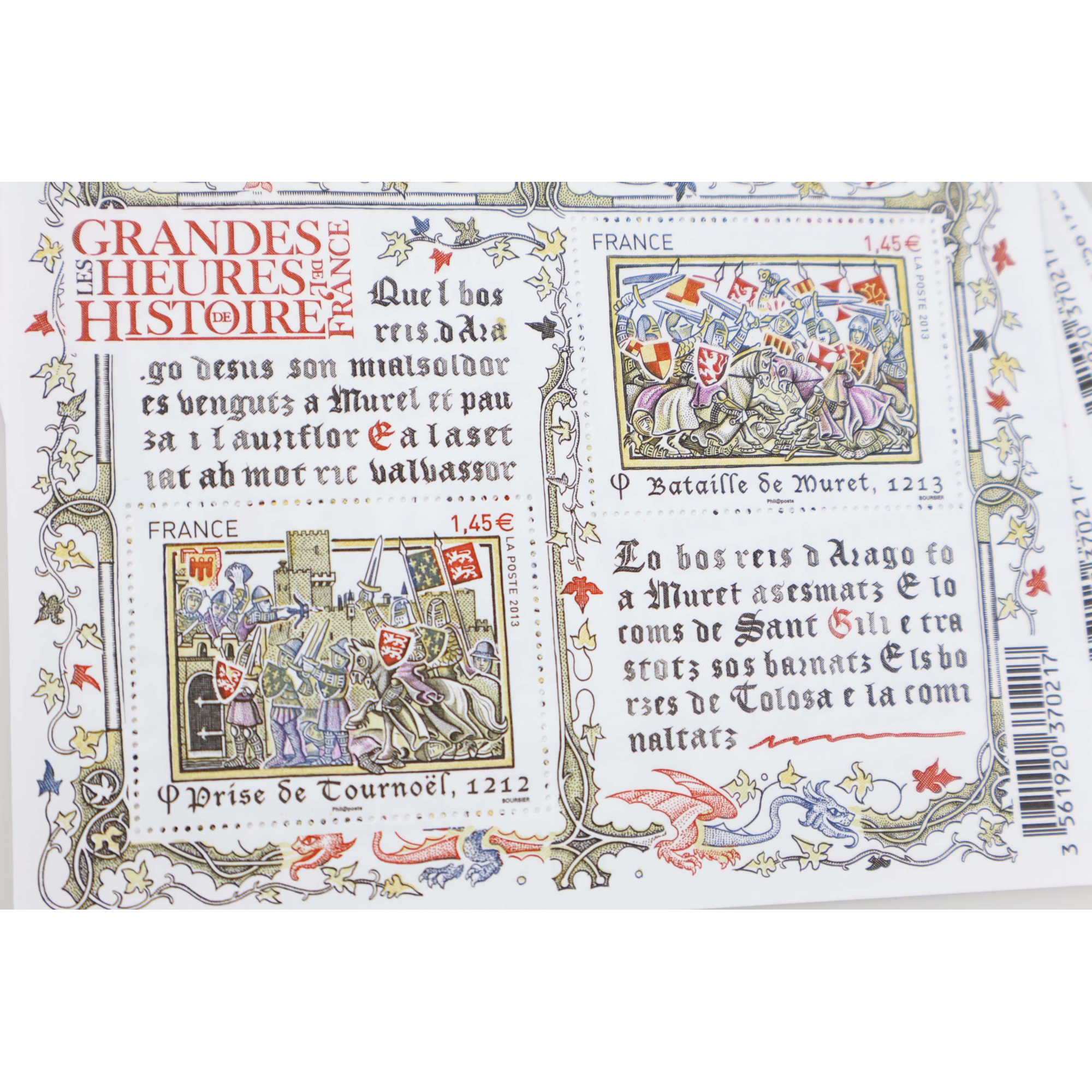 LOT 20 BLOCS N° F4828 HISTOIRE FRANCE, TIMBRES NEUFS** 1.45€ X 2 - FACIALE 58€