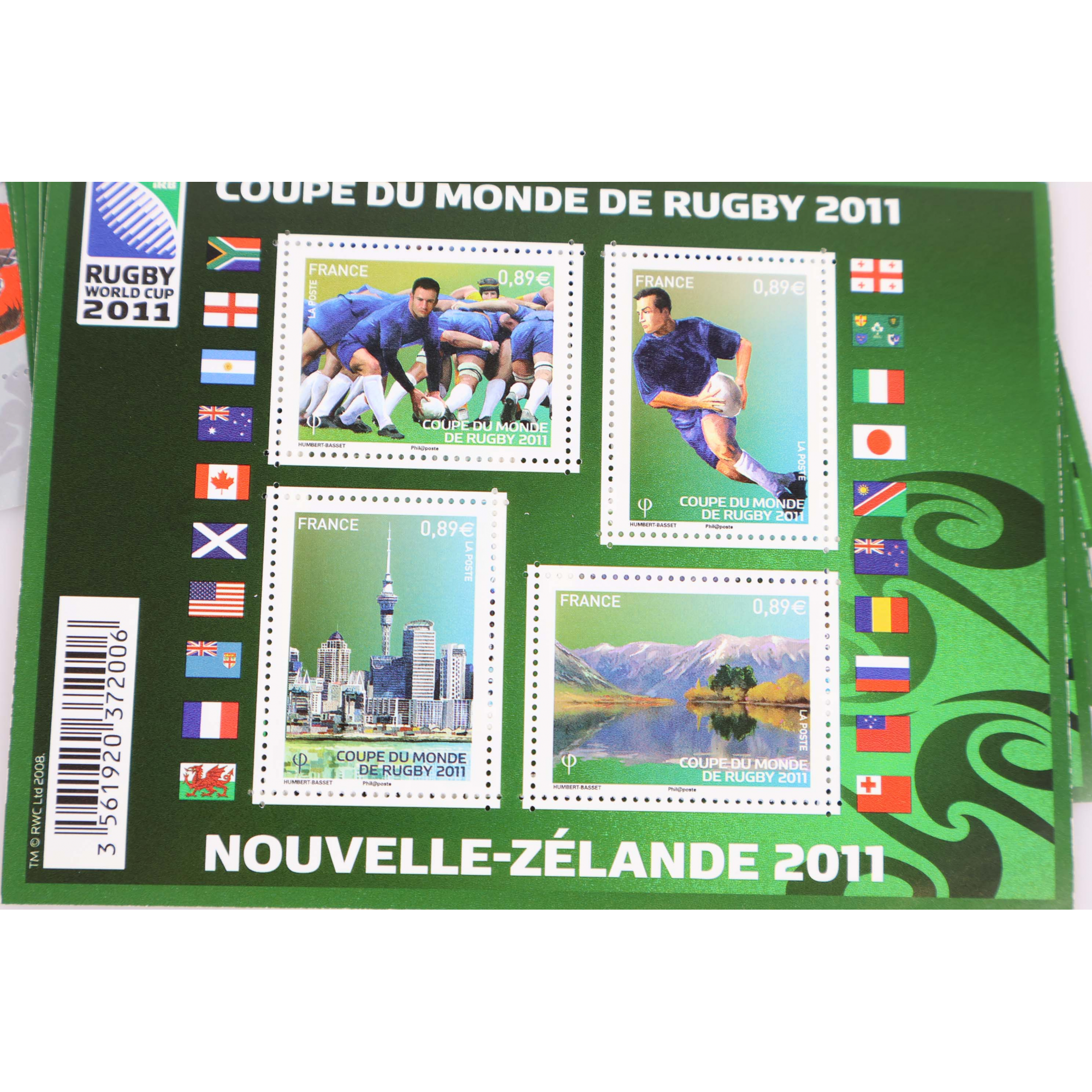 LOT 20 BLOCS N° F4576/F4680 RUGBY KARATÉ, TIMBRES NEUFS** 0.89€ - FACIALE 62.30€