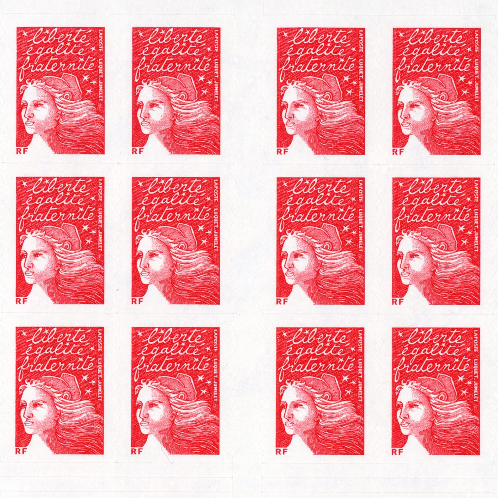 CARNET FRANCE 3419-C11 DE 20 TIMBRES POUR AFFRANCHIR MARIANNE ROUGE DU 14 JUILLET