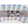 LOT 30 CARNETS BC2460 PERSONNAGES CÉLÈBRES 1987 TIMBRES NEUFS**, FACIALE 56.25€