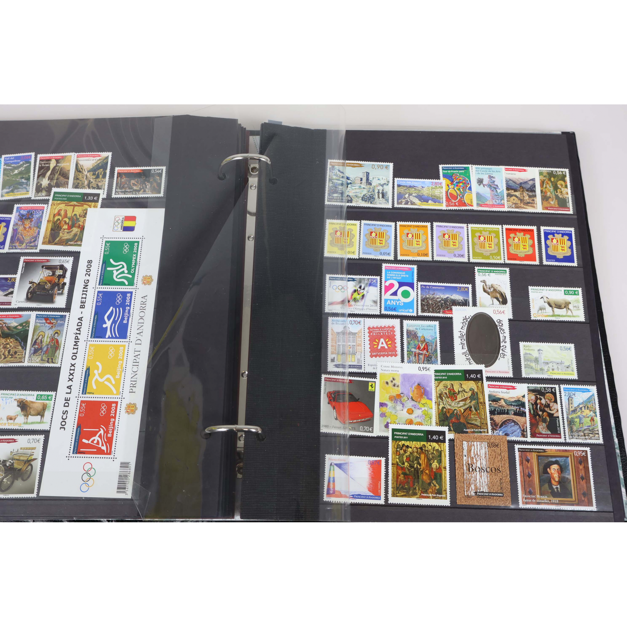 ANDORRE COLLECTION JUSQU'A 2020 AVEC DOUBLES, TIMBRES NEUFS** FACIALE 937 EUROS