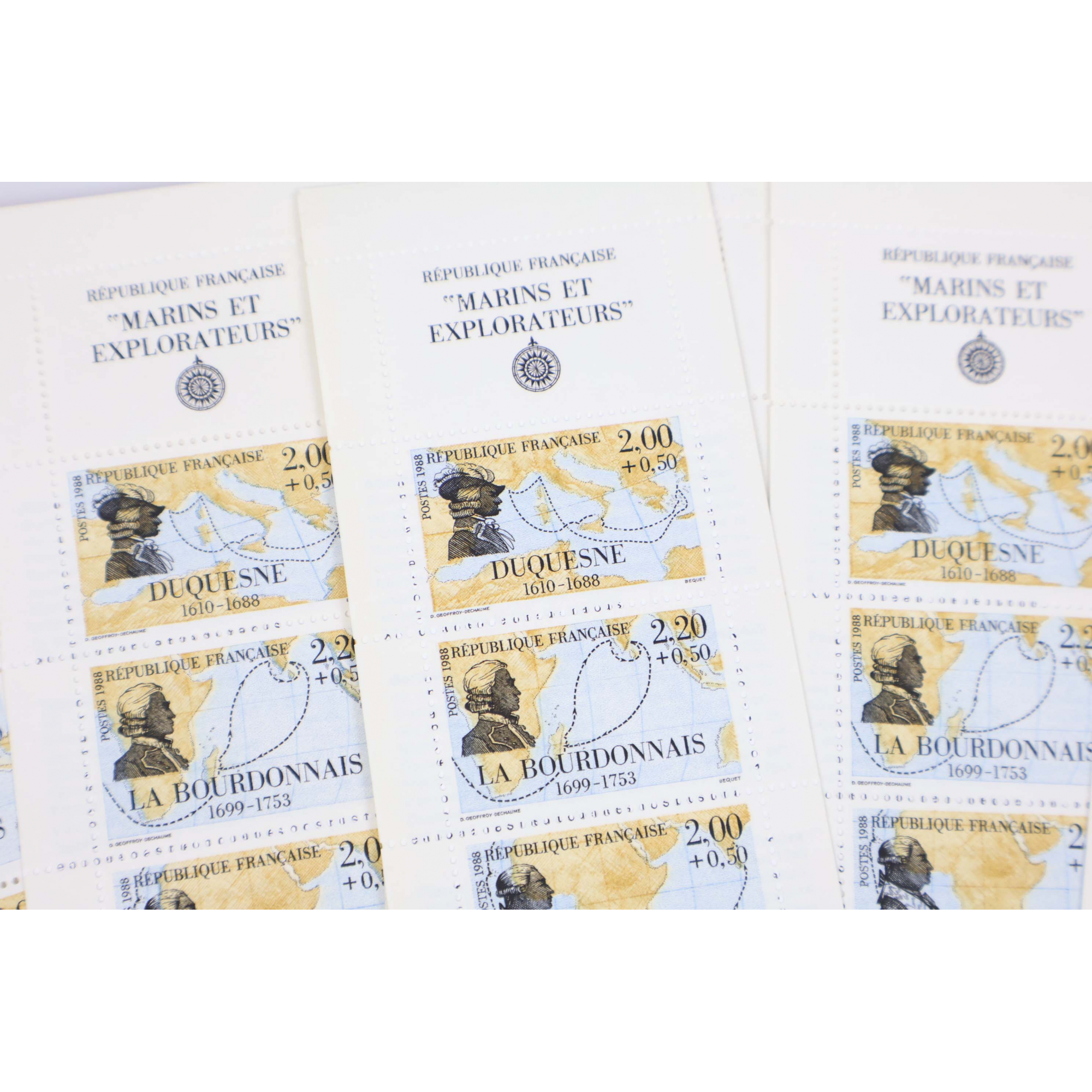 LOT 45 CARNETS BC2523 PERSONNAGES CÉLÈBRES 1988 TIMBRES NEUFS**, FACIALE 86.43€