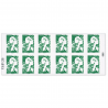 CARNET FRANCE 2358-C17 MARIANNE VERTE DE BALEZ 12 TIMBRES POUR AFFRANCHIR 20g