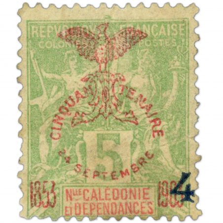 COLONIES NOUVELLE CALÉDONIE N° 83, TIMBRE NEUF* VARIÉTÉ SIGNÉ EXPERT CHEZ BRUN