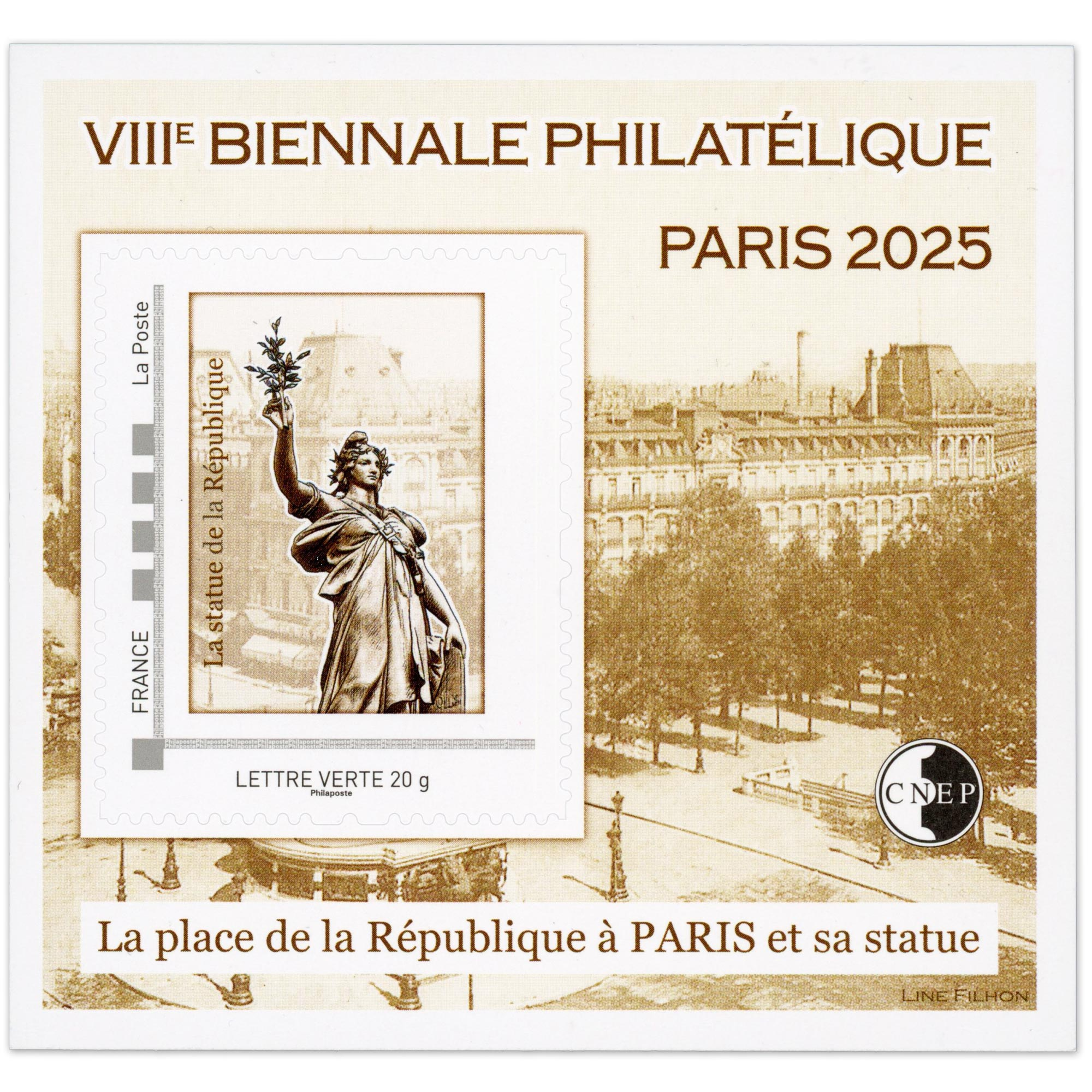 FRANCE BLOC CNEP N°99 PLACE DE LA RÉPUBLIQUE A PARIS, SALON PRINTEMPS 2025
