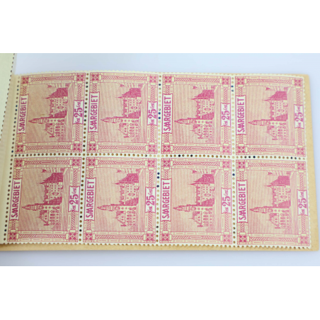 CARNET TIMBRES SARRE N° C84 NEUFS** SIGNÉ EXPERT CHEZ BRUN COTE 3150€ CERTIFICAT