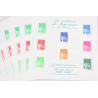 LOT DE 15 BLOCS N° 42 COULEURS DE MARIANNE 5€ TIMBRES NEUFS** FACIALE 75€