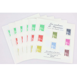 LOT DE 10 BLOCS N° 67 COULEURS DE MARIANNE 8.51€ TIMBRES NEUFS** FACIALE 85.10€