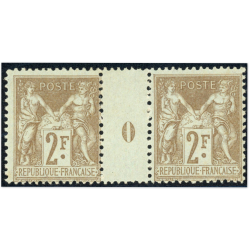 FRANCE MILLÉSIME TIMBRES N° 105 NEUFS* EMIS EN 1900 SIGNÉS PAR EXPERT CHEZ BRUN