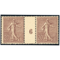FRANCE MILLÉSIME TIMBRES N° 131 NEUFS* EMIS EN 1906 SIGNÉS PAR EXPERT CHEZ BRUN