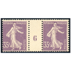 FRANCE MILLÉSIME TIMBRES N° 136 NEUFS* EMIS EN 1906 SIGNÉS PAR EXPERT CHEZ BRUN