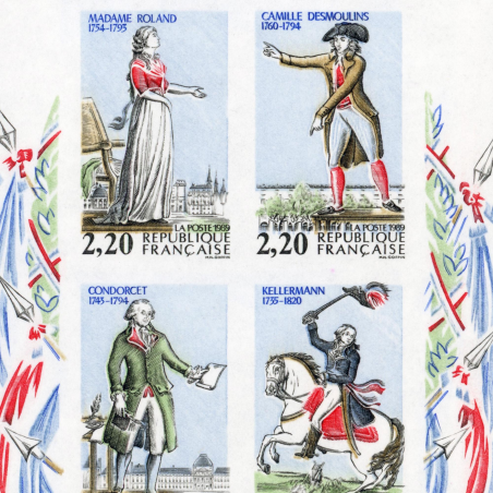 FRANCE BLOC N° 10a NON DENTELÉ, TIMBRES NEUFS** SIGNÉ EXPERT CHEZ BRUN LUXE