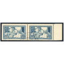 FRANCE PAIRE DE TIMBRES N° 252 TYPE 1 ET 2 SE TENANT, OBLITÉRÉS SIGNÉS CHEZ BRUN