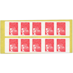 CARNET N°3085a-C3 DE 10 TIMBRES POUR AFFRANCHIR MARIANNE ROUGE DU 14 JUILLET