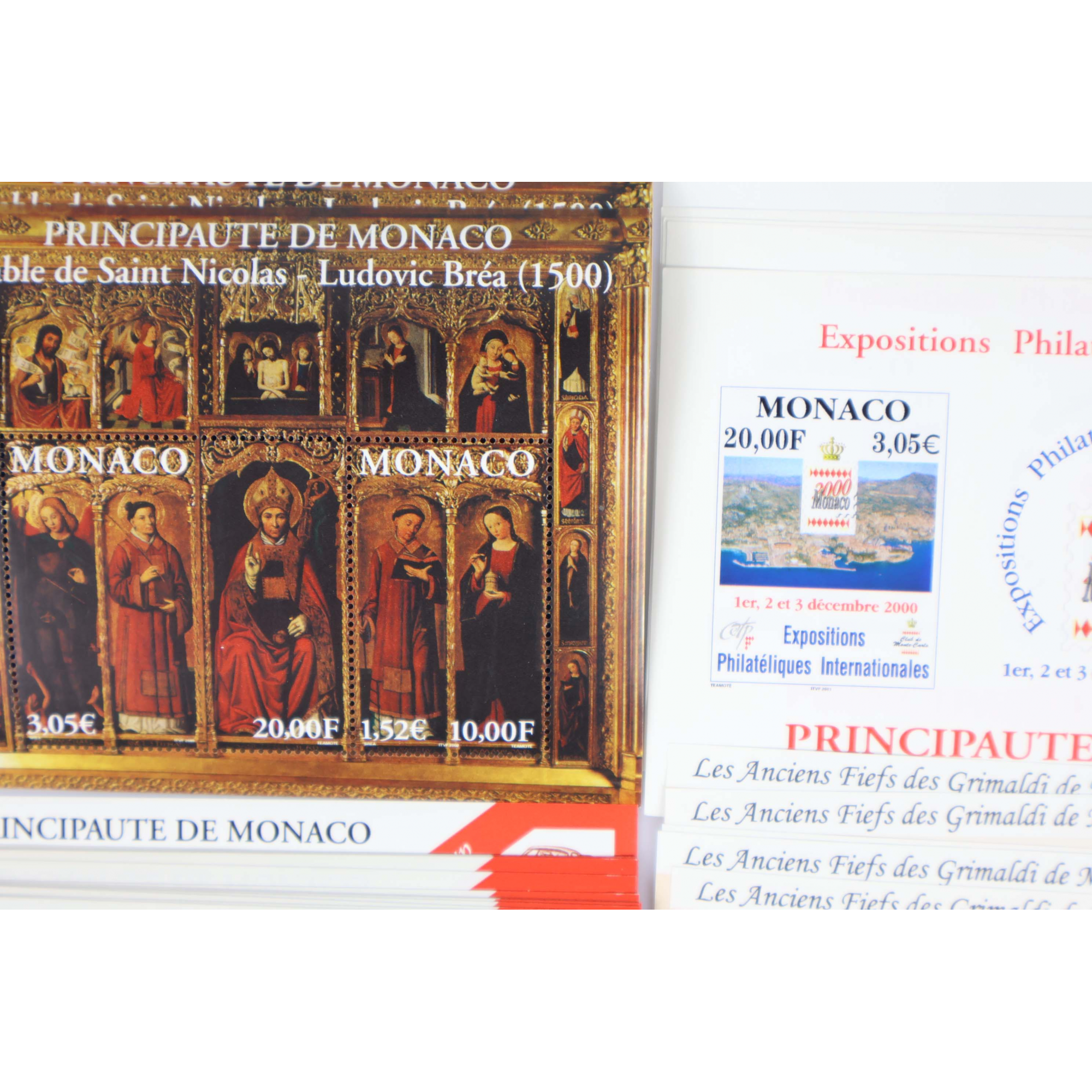 MONACO LOT DE 31 BLOCS EN EUROS N° 84/85/86/99 TIMBRES NEUFS** FACIALE 115€