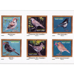 CARNET FRANCE BC2530 MÉLODIE D'OISEAUX TIMBRES 20G POUR AFFRANCHIR 12 LETTRES