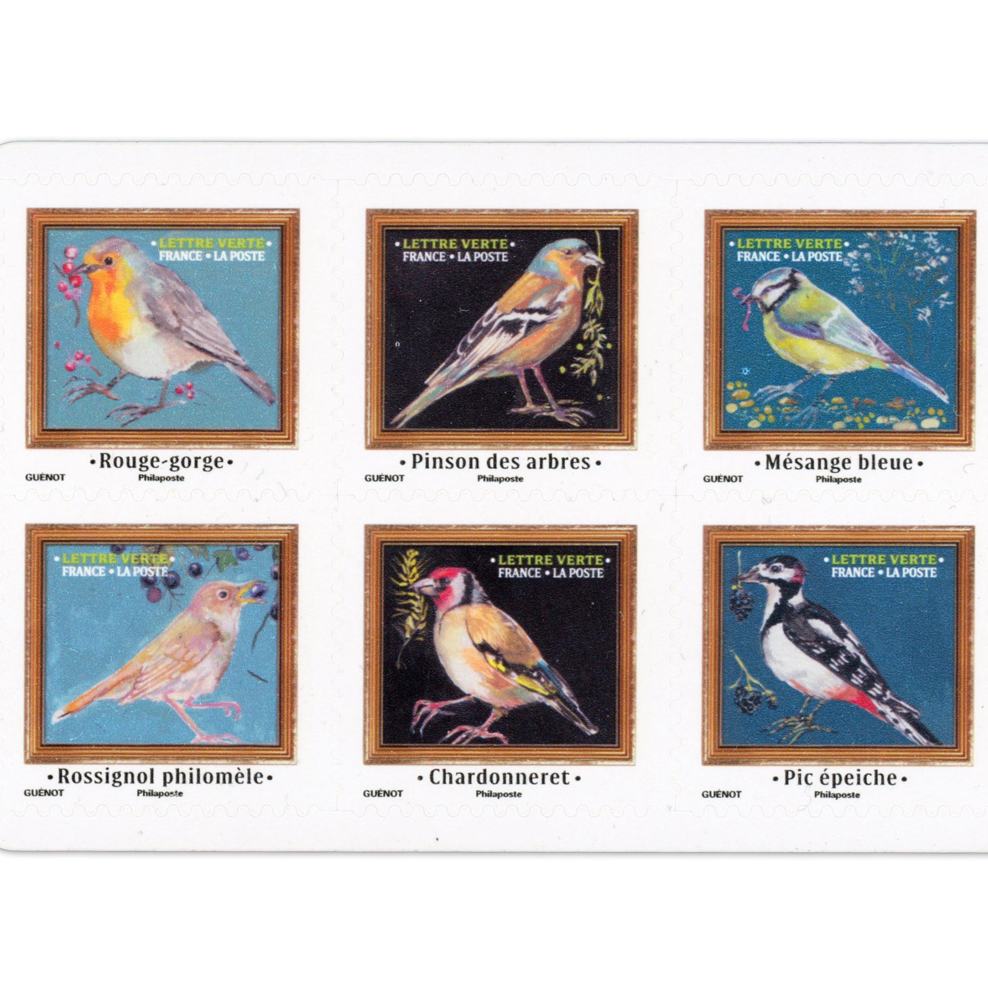 CARNET FRANCE N°BC2530 MÉLODIE D'OISEAUX TIMBRES 20G POUR AFFRANCHIR 12 LETTRES