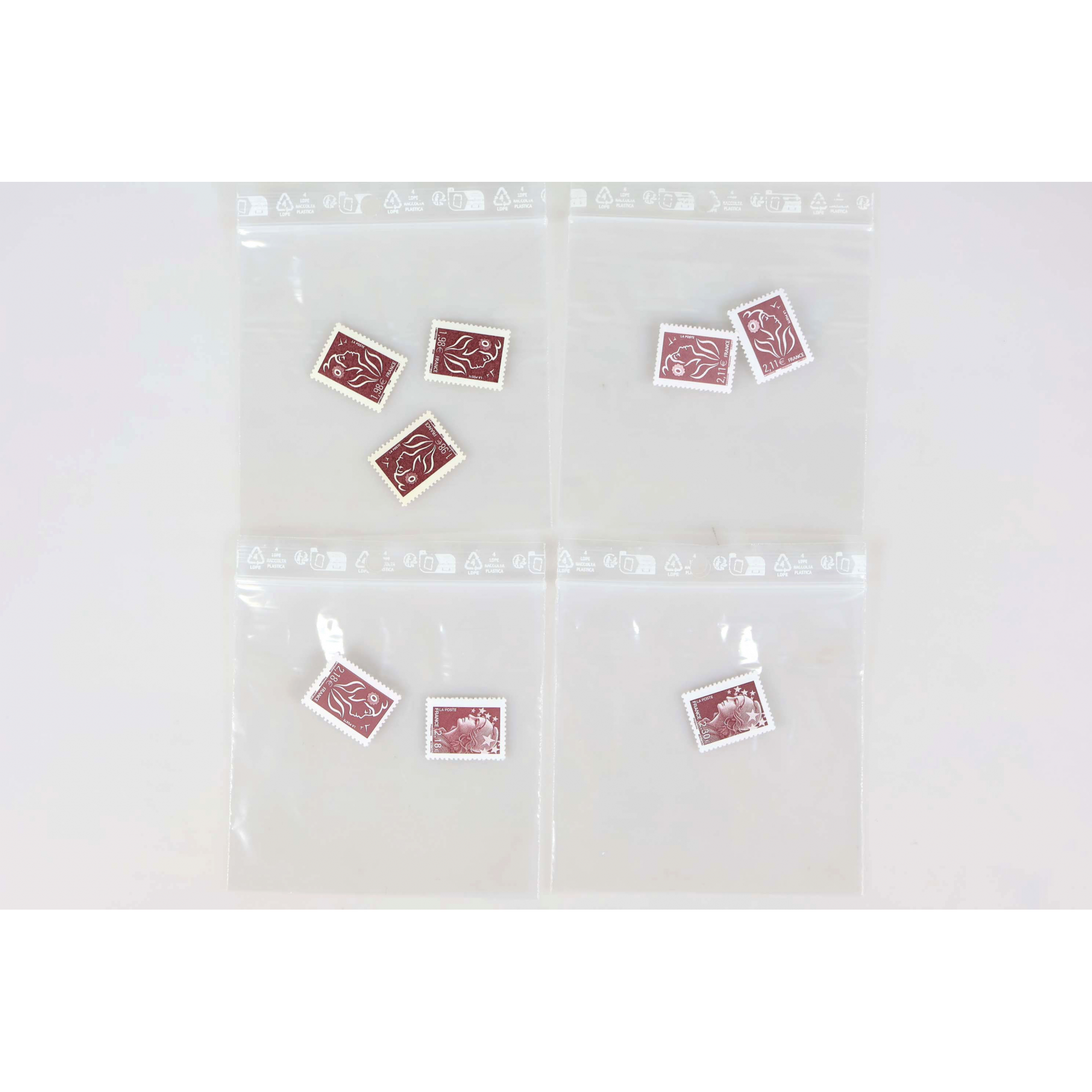 LOT TIMBRES FRANCE VALEURS TRIÉES ENTRE 1,15€ ET 2,30€ TIMBRES NEUFS** FACIALE 102€