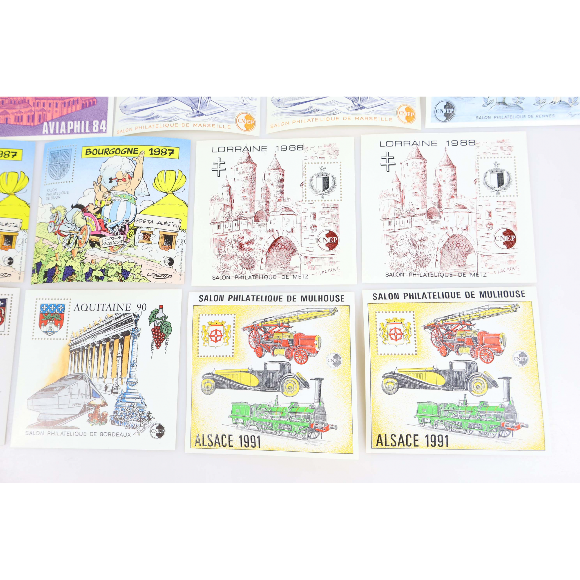 COLLECTION BLOCS CNEP ANNÉES COMPLÈTES 1980 A 1991 (N° 1 A 13) NEUFS**