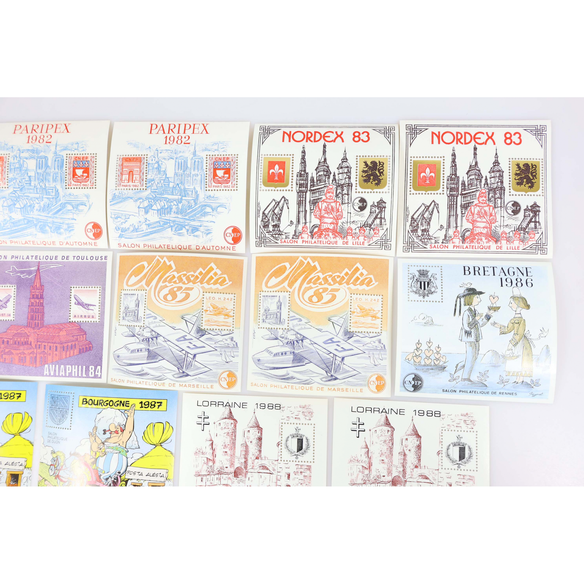 COLLECTION BLOCS CNEP ANNÉES COMPLÈTES 1980 A 1991 (N° 1 A 13) NEUFS**