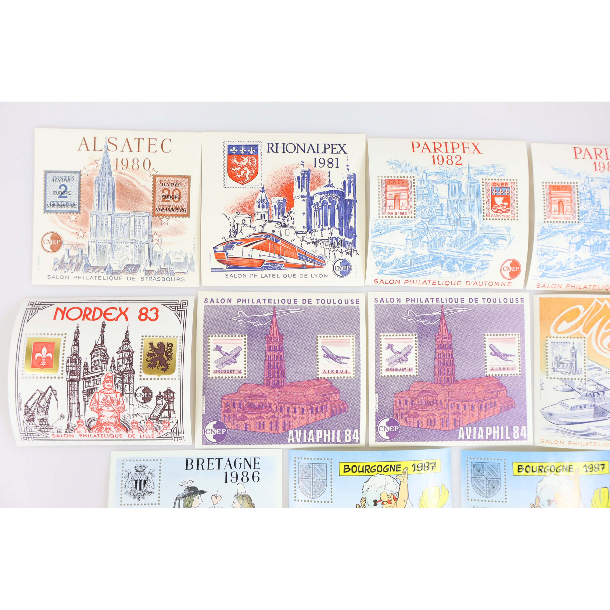 COLLECTION BLOCS CNEP ANNÉES COMPLÈTES 1980 A 1991 (N° 1 A 13) NEUFS**