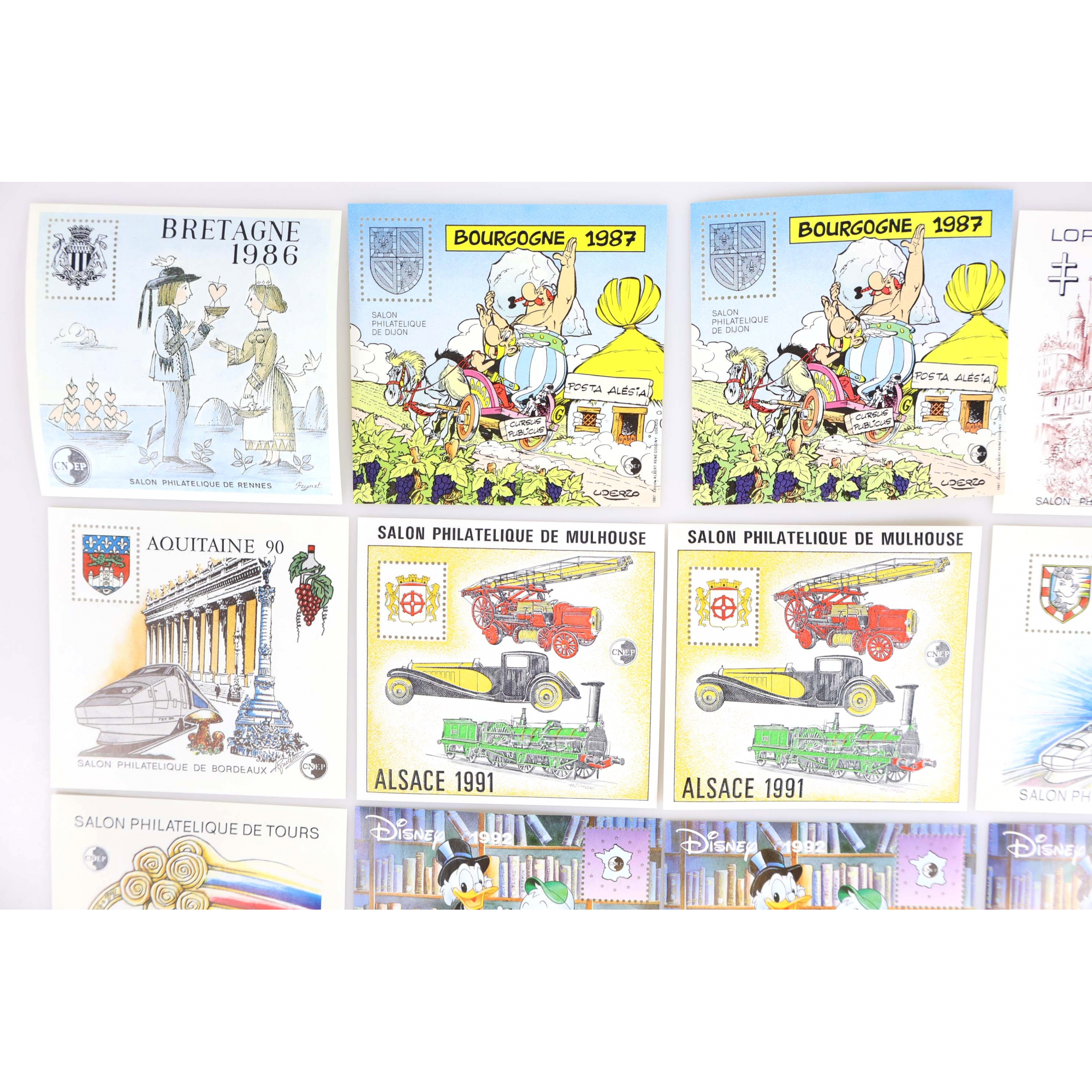 FRANCE BLOCS CNEP ENTRE 1986 ET 1994 (N°7 À 19) + FFAP (N°3 A 5) TIMBRES NEUFS**