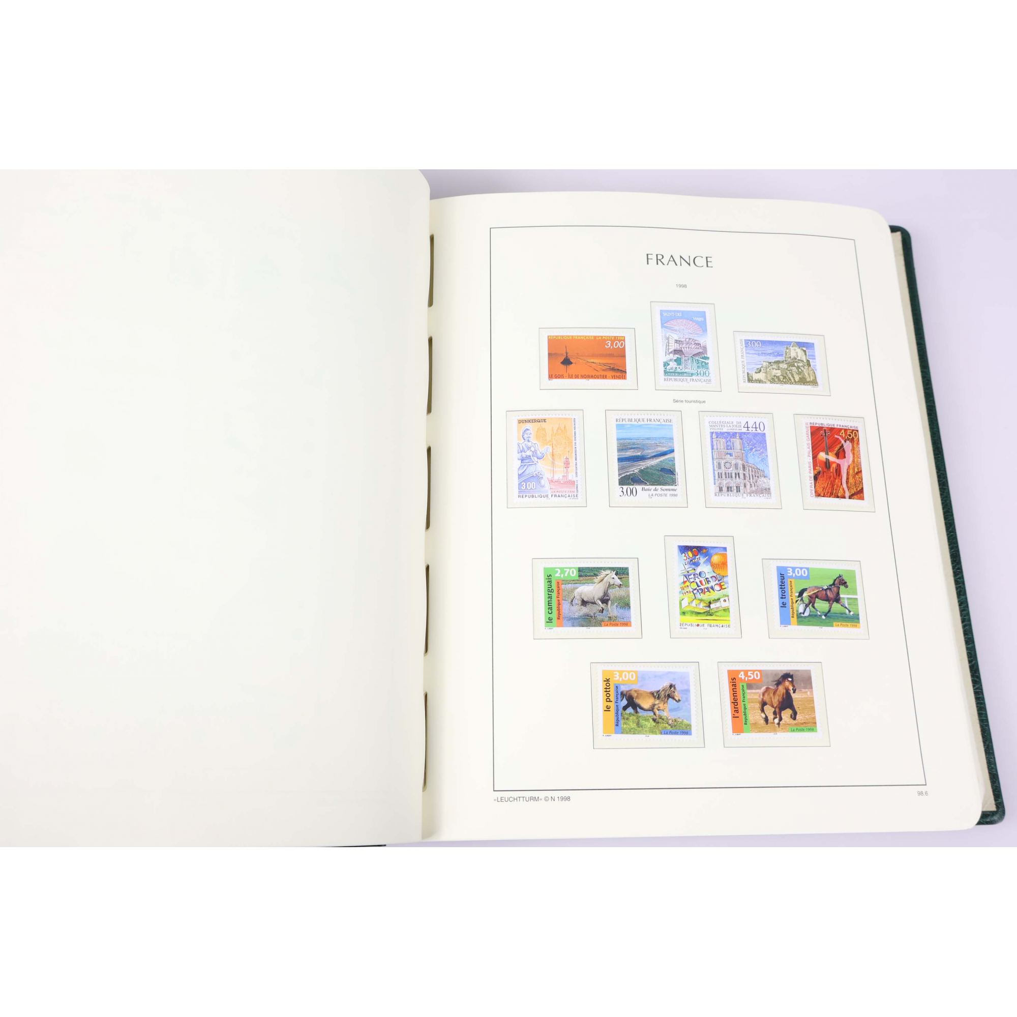 COLLECTION FRANCE TIMBRES NEUFS** 1980-1999 ALBUM LEUCHTTURM FACIALE 3900FFR