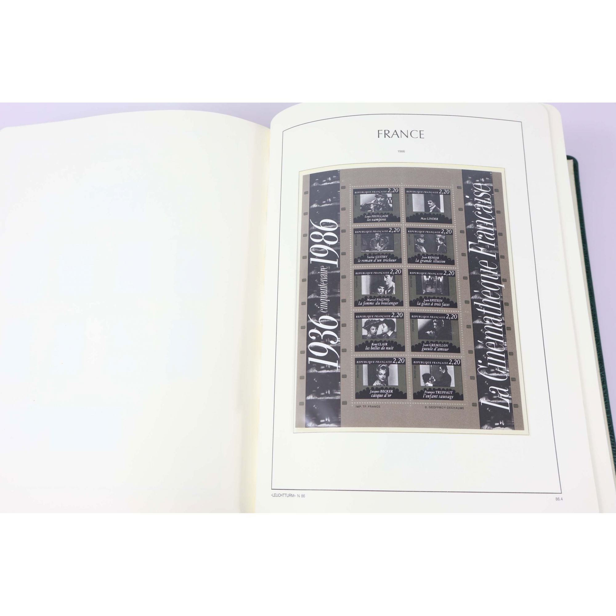 COLLECTION FRANCE TIMBRES NEUFS** 1980-1999 ALBUM LEUCHTTURM FACIALE 3900FFR