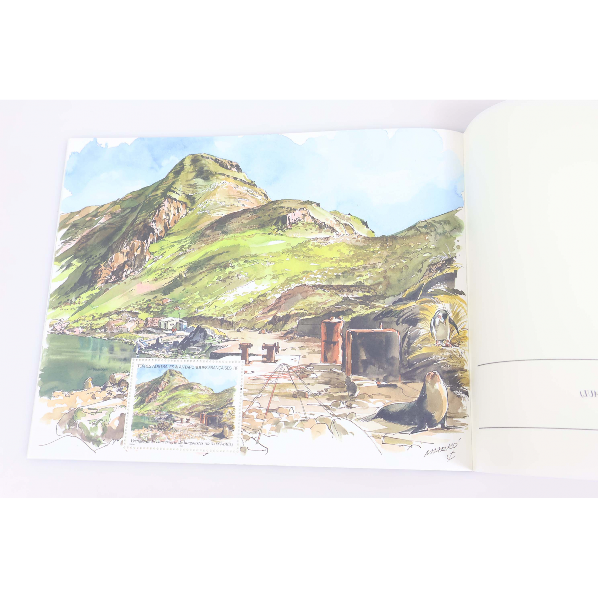 TAAF N° C248 CARNET DE VOYAGE SERGE MARKO EDITION PRESTIGE, 1999