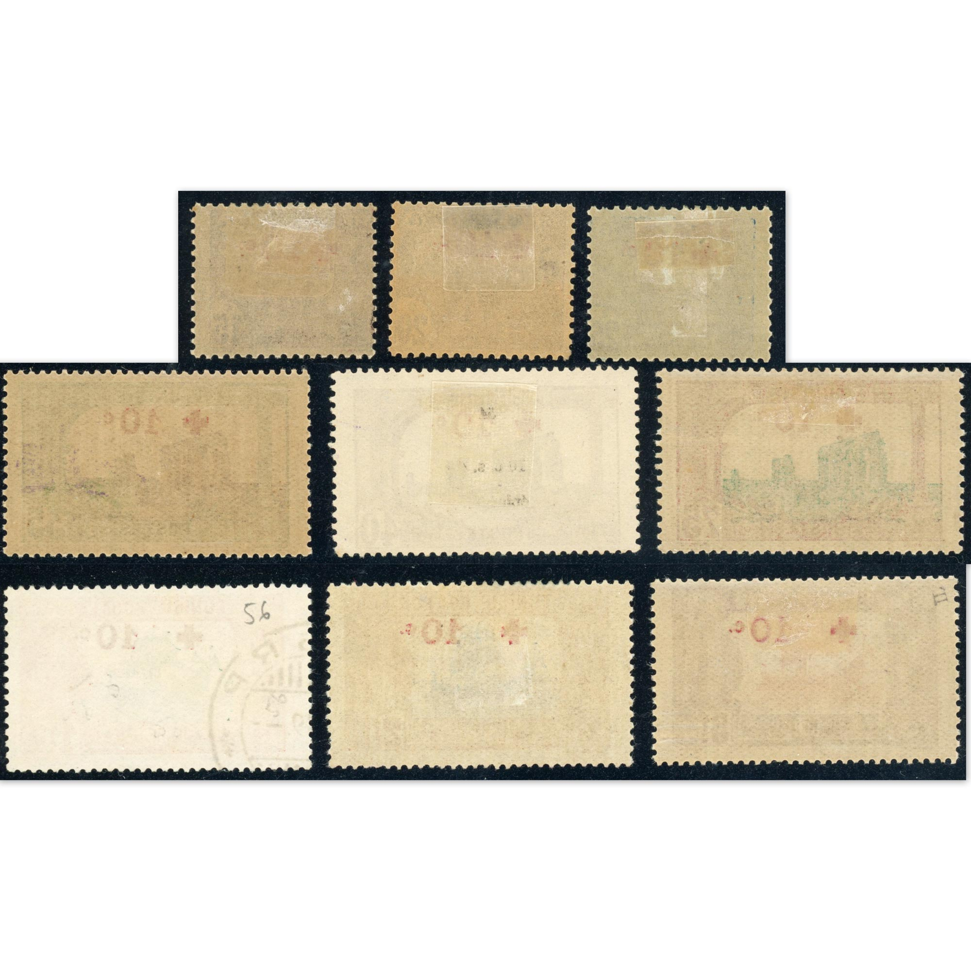 COLONIE TUNISIE SÉRIE N° 50 A 58 TIMBRES NEUFS* - COTE 355 EUROS - ANNÉE 1916