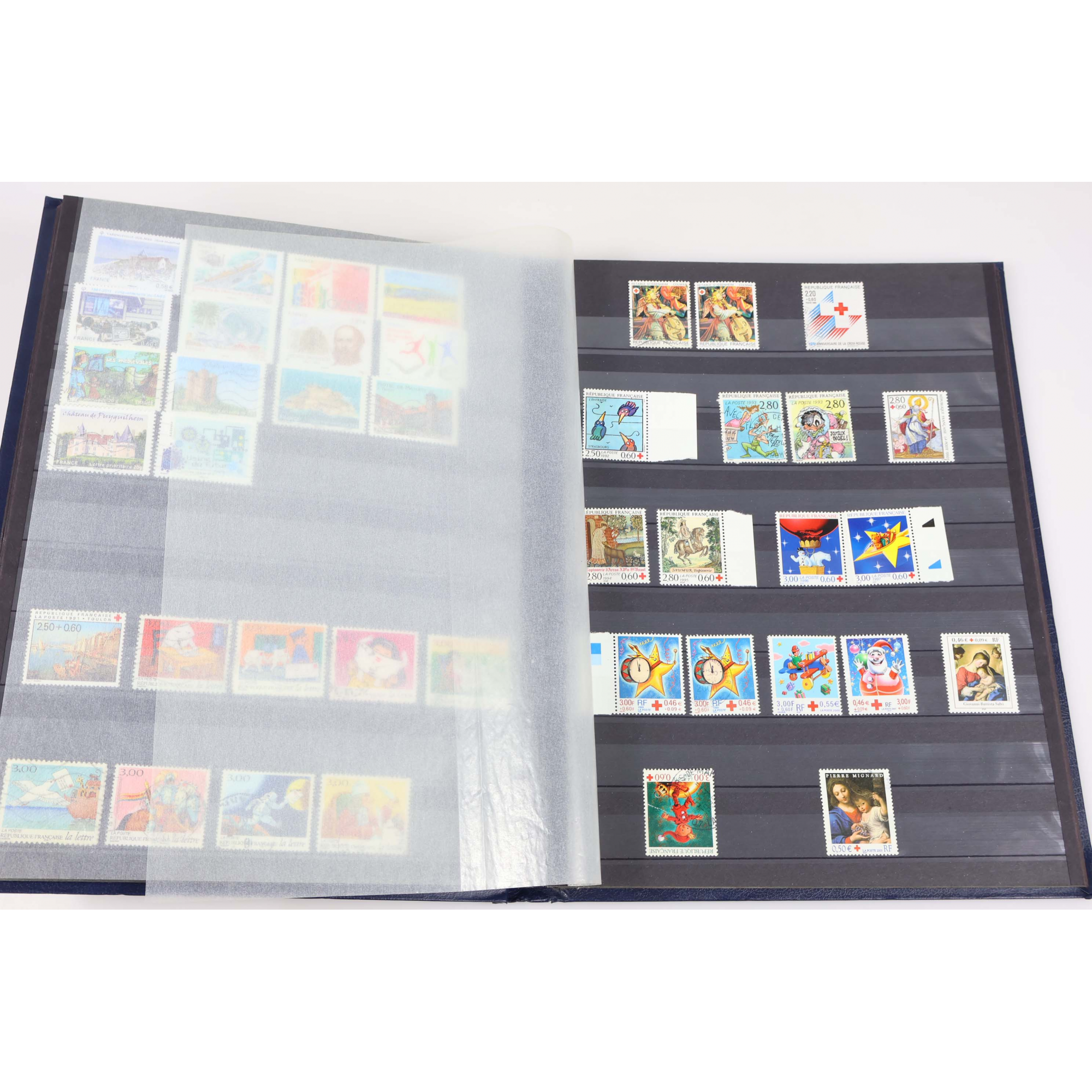 FRANCE, COLLECTION DE TIMBRES POSTE NEUFS ET OBLITÉRÉS, VALEUR FACIALE 141 EUROS FRANCE, COLLECTION DE TIMBRES POSTE NEUFS ET OBLITÉRÉS, VALEUR FACIALE 141 EUROS