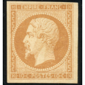 FRANCE, N° 13Ac NAPOLÉON, TIMBRE NEUF* SIGNÉ EXPERT BRUN, RARE - COTE 950 EUROS