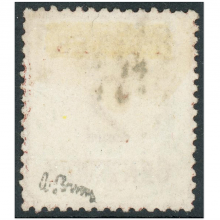FRANCE TIMBRE ALSACE-LORRAINE N° 2 OBLITÉRÉ BURELAGE RENVERSÉ SIGNÉ BRUN 1870-71