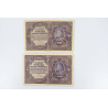 LOT DE COLLECTION DE 10 ANCIENS BILLETS DE BANQUE 1000 MAREK POLOGNE 1919