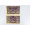 LOT DE COLLECTION DE 10 ANCIENS BILLETS DE BANQUE 1000 MAREK POLOGNE 1919