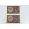 LOT DE COLLECTION DE 10 ANCIENS BILLETS DE BANQUE 1000 MAREK POLOGNE 1919