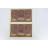 LOT DE COLLECTION DE 10 ANCIENS BILLETS DE BANQUE 1000 MAREK POLOGNE 1919