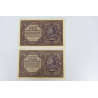 LOT DE COLLECTION DE 10 ANCIENS BILLETS DE BANQUE 1000 MAREK POLOGNE 1919