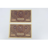 LOT DE COLLECTION DE 10 ANCIENS BILLETS DE BANQUE 1000 MAREK POLOGNE 1919