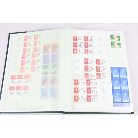 STOCK TIMBRES DE FRANCE DE 1992 À 1996, EN BLOC DE 6 NEUFS** FACIALE DE 3542 FFR