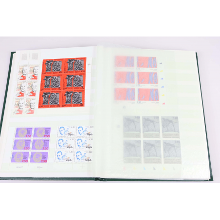 STOCK TIMBRES DE FRANCE DE 1992 À 1996, EN BLOC DE 6 NEUFS** FACIALE DE 3542 FFR