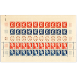 FRANCE, FEUILLE F830 CENTENAIRE DU TIMBRE, TIMBRES NEUFS SANS CHARNIÈRE - 1949
