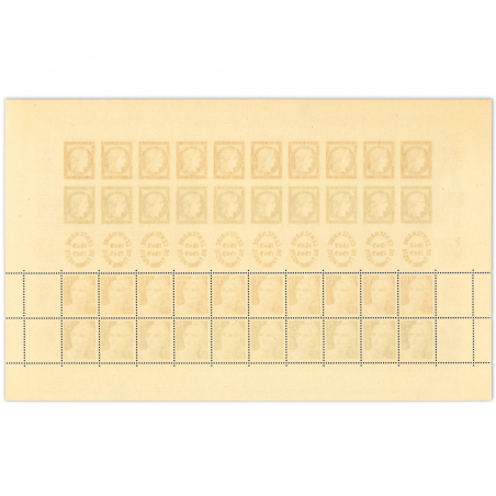 FRANCE, FEUILLE F830 CENTENAIRE DU TIMBRE, TIMBRES NEUFS SANS CHARNIÈRE - 1949