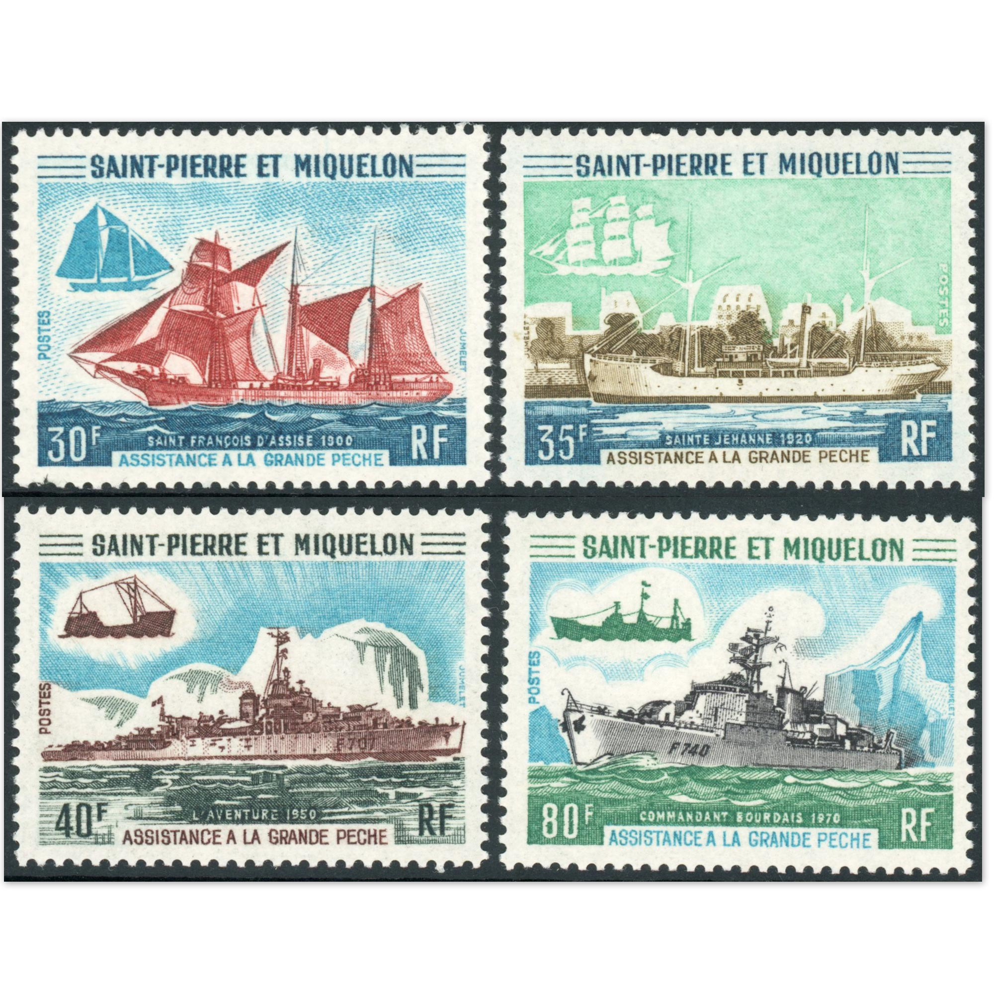 SAINT-PIERRE-ET-MIQUELON, TIMBRES SÉRIE COMPLÈTE BATEAUX N° 410 À 413 NEUFS** SAINT-PIERRE-ET-MIQUELON, TIMBRES SÉRIE COMPLÈTE BATEAUX N° 410 À 413 NEUFS**