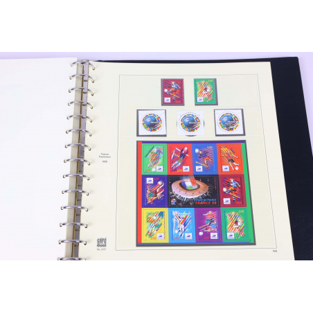 FRANCE, COLLECTION DE 1992 À 1998, TIMBRES NEUFS** DANS UN ALBUM SAFE