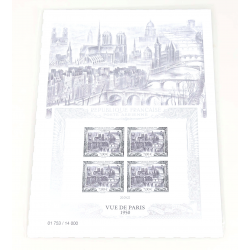 FRANCE, AFFICHE 93A BLOC FEUILLET "VUE DE PARIS" POSTE AERIENNE NEUF** - 2022
