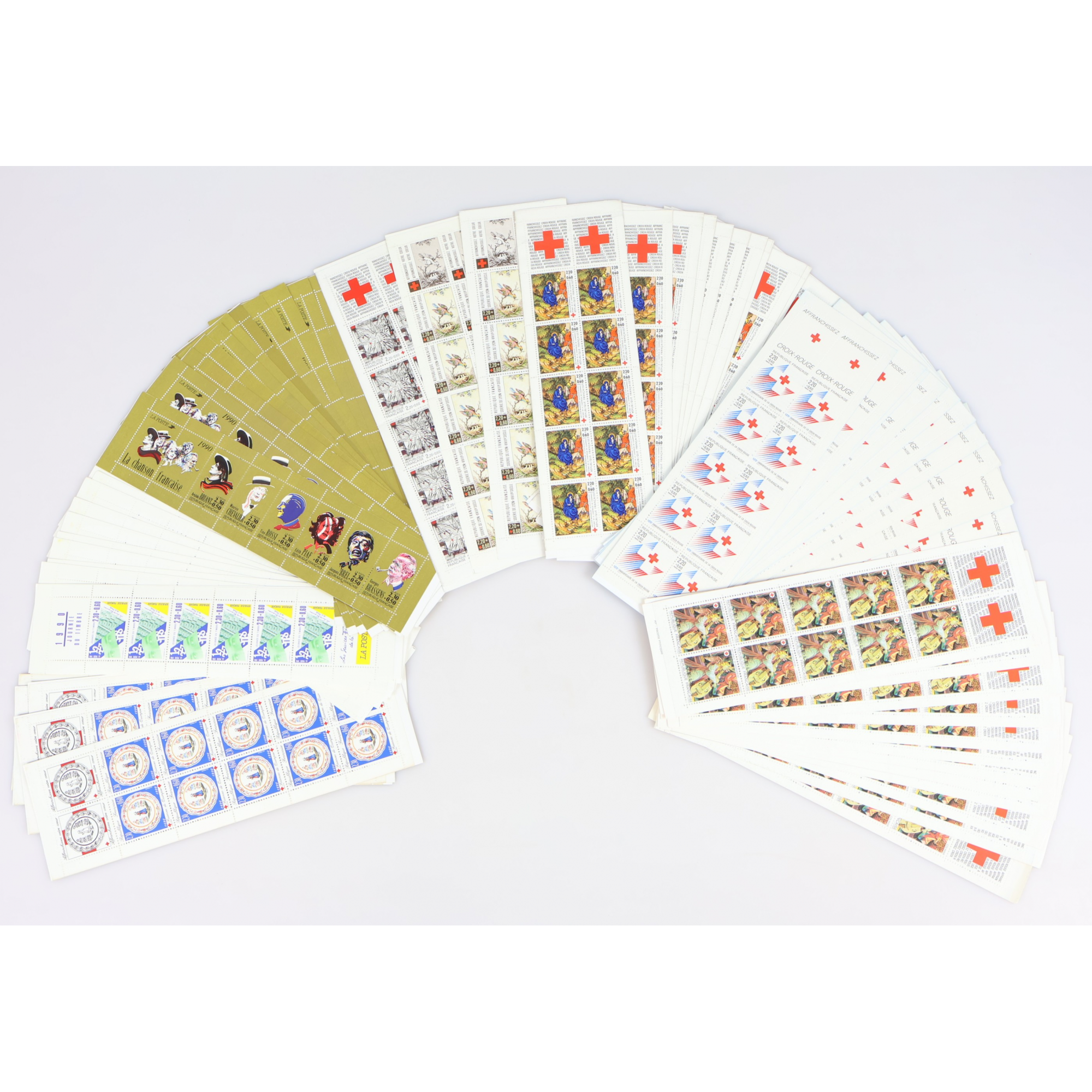 FRANCE, LOT DE 200 EUROS DE CARNETS EN FRANCS POUR AFFRANCHIR, TIMBRES NEUFS**