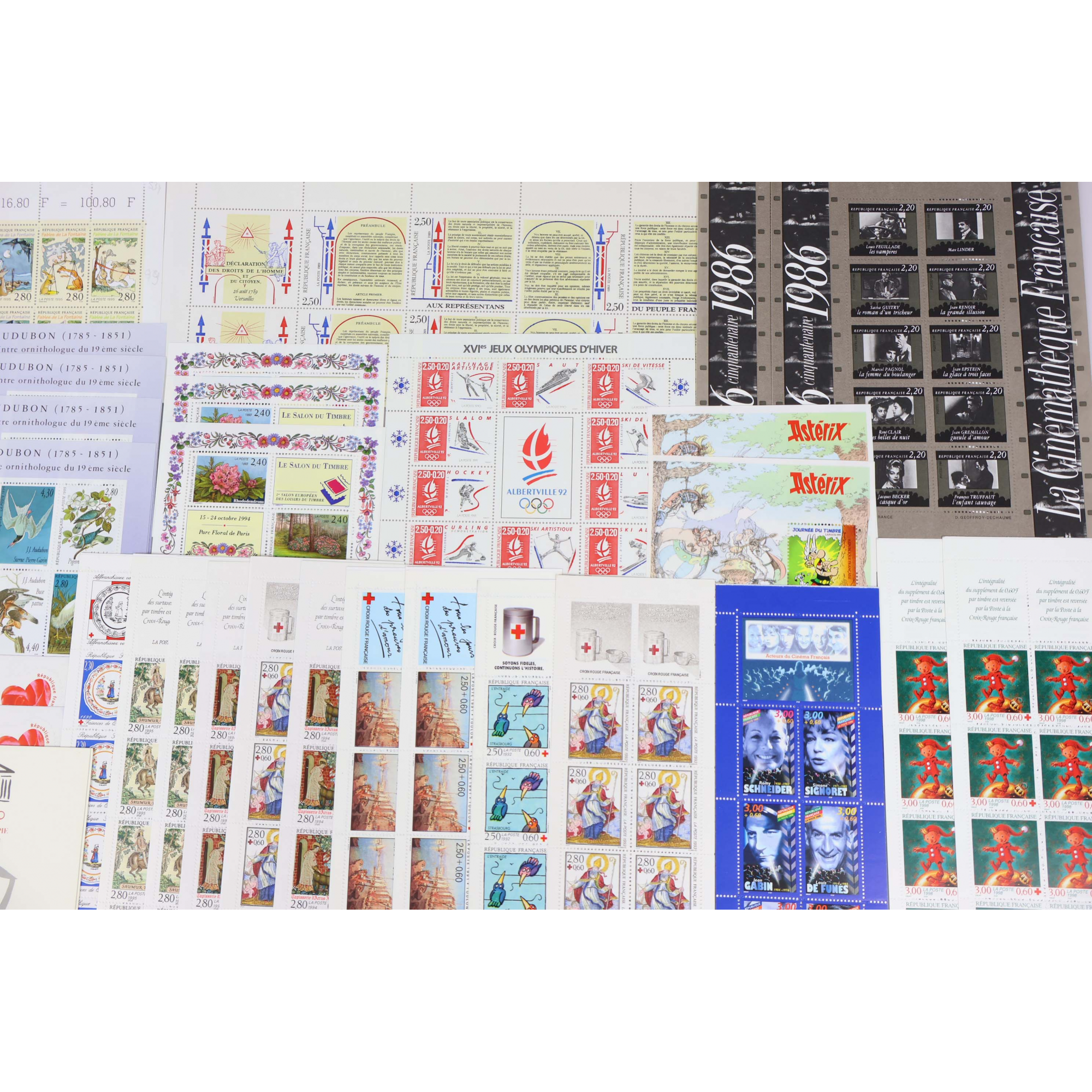 FRANCE, LOT DE CARNETS ET BLOCS EN FRANCS NEUFS** VALEUR FACIALE 94 EUROS