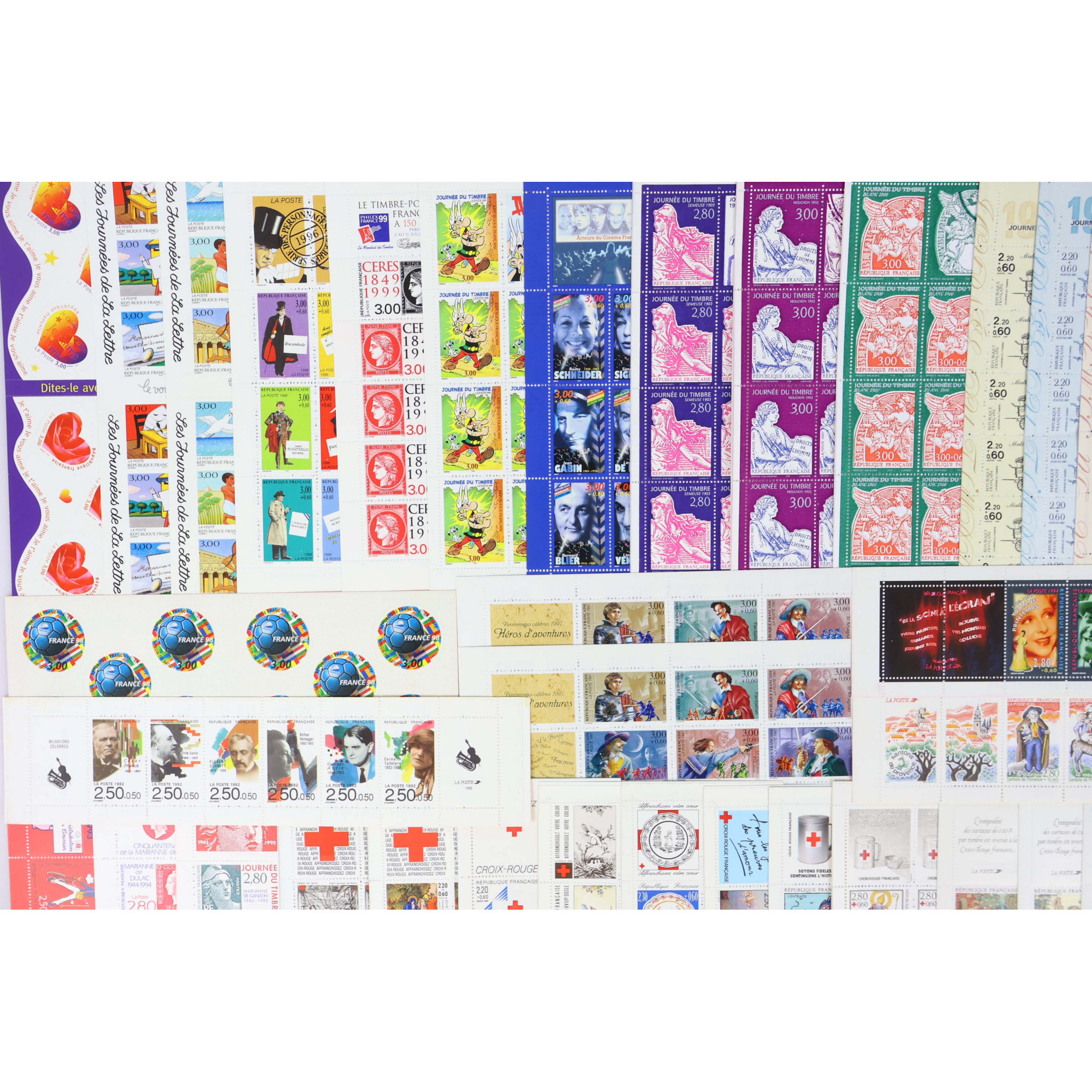 FRANCE, LOT DE CARNETS TIMBRES NEUFS** EN FRANCS VALEUR FACIALE 1000FFR