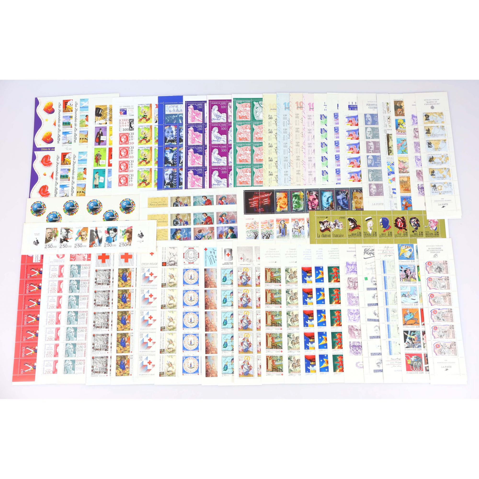 FRANCE, LOT DE CARNETS TIMBRES NEUFS** EN FRANCS VALEUR FACIALE 1000FFR